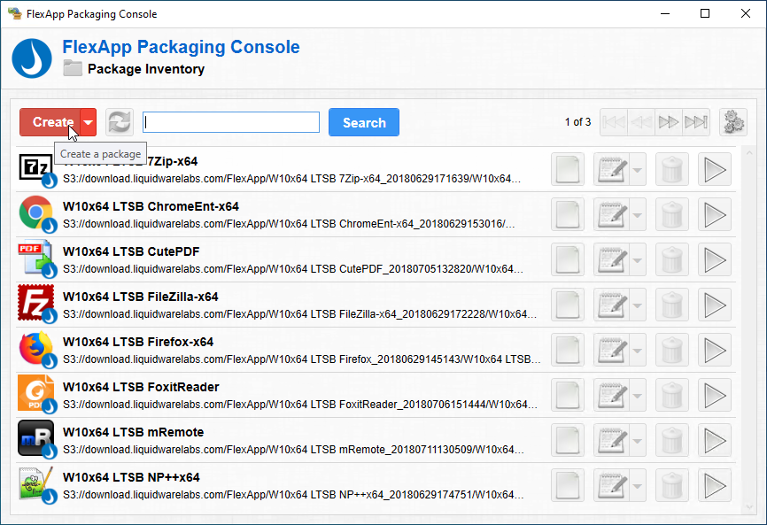 All the available applications are visible.