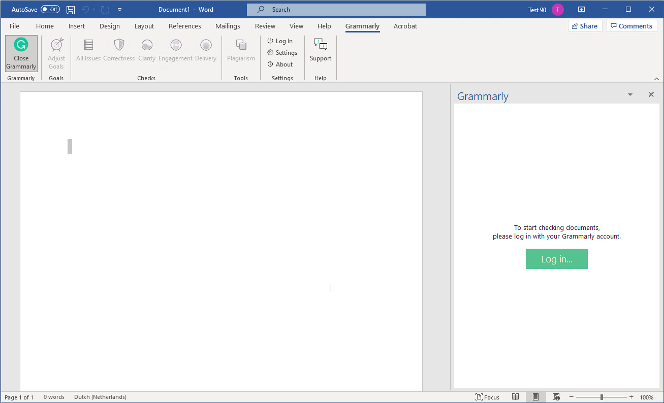 And Grammarly is enabled by default.