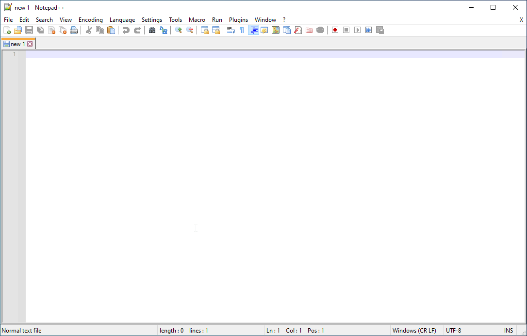 Notepad++ is started automatically.