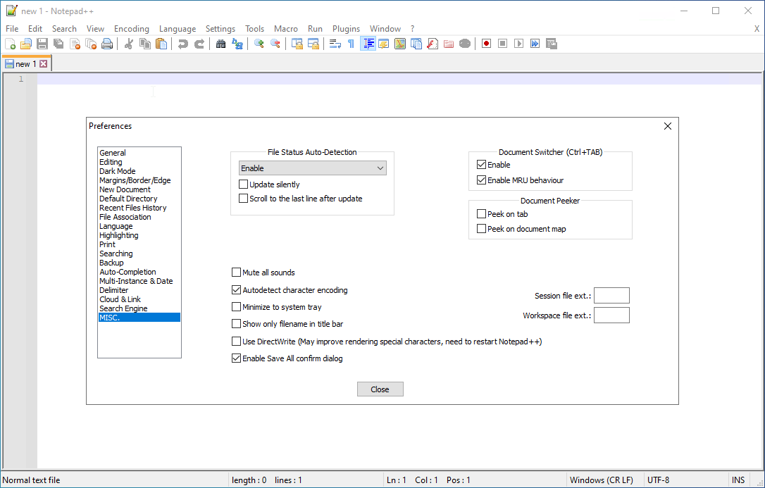 And Notepad++ works and automatic updates have been disabled.