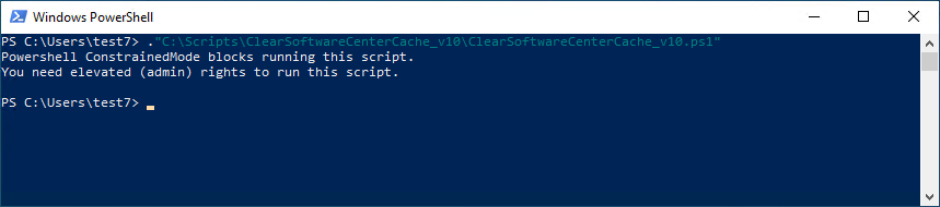 Error message about ConstrainedMode and no local admin