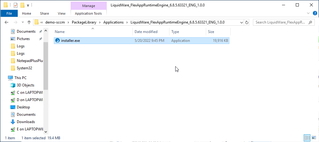 Extracted to the PackageLibrary
