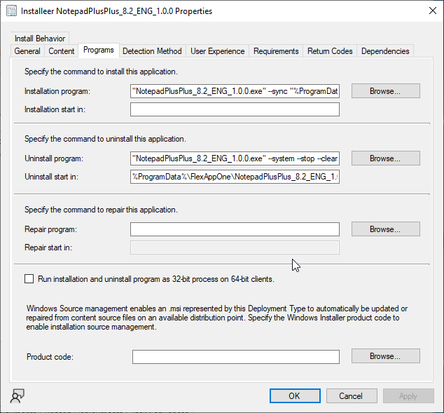 Installation program